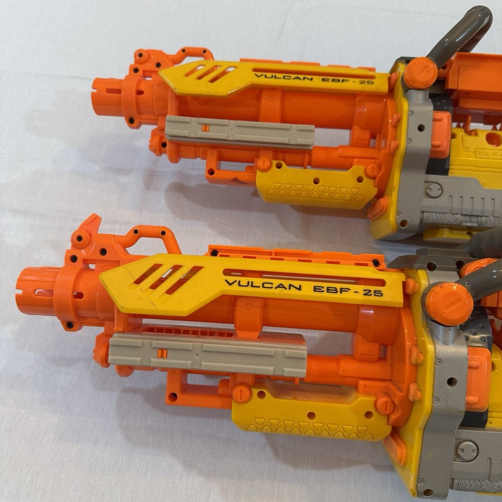 Nerf Vulcan EBF 25 Blaster Dart Gun Untested Missing Battery Tray