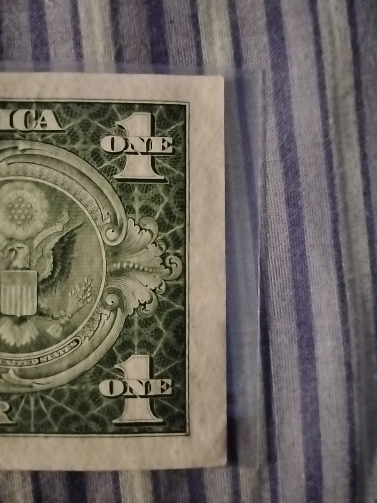 1935 E United States $1 Silver Certificate Circulated Banknote ERROR Misprint