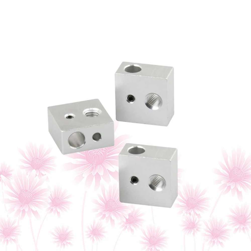 3 Pcs Printer Accessories Heater Block High Temperature Aluminum Heating