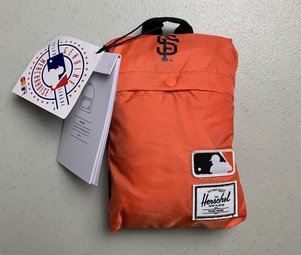 MLB Herschel Supply Co. Packable Daypack Backpack SAN FRANCISCO GIANTS Baseball