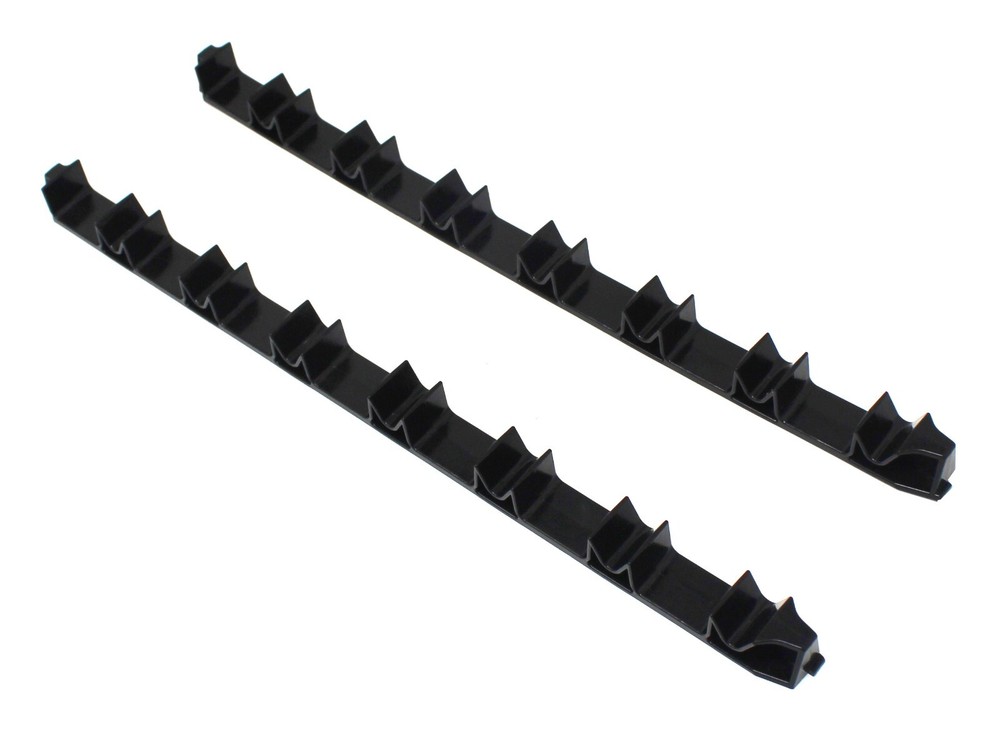 Low Profile Plastic Black 14 Tool Screw Driver Organizer Rail Kit