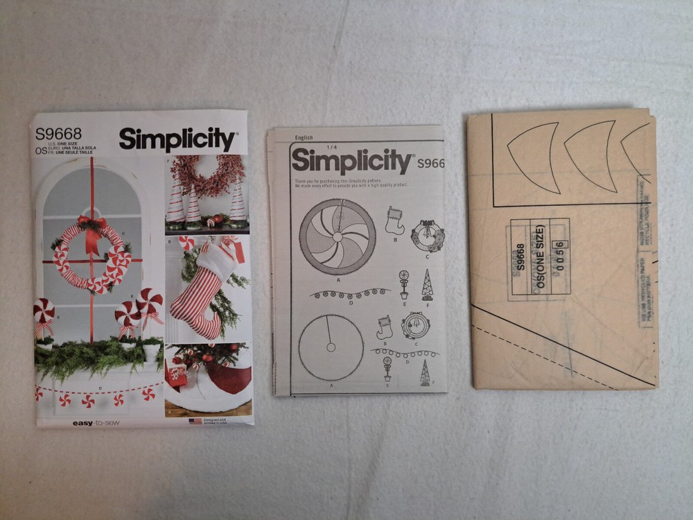 Simplicity Pattern - Christmas Decor (One Size) #S9668 - Uncut
