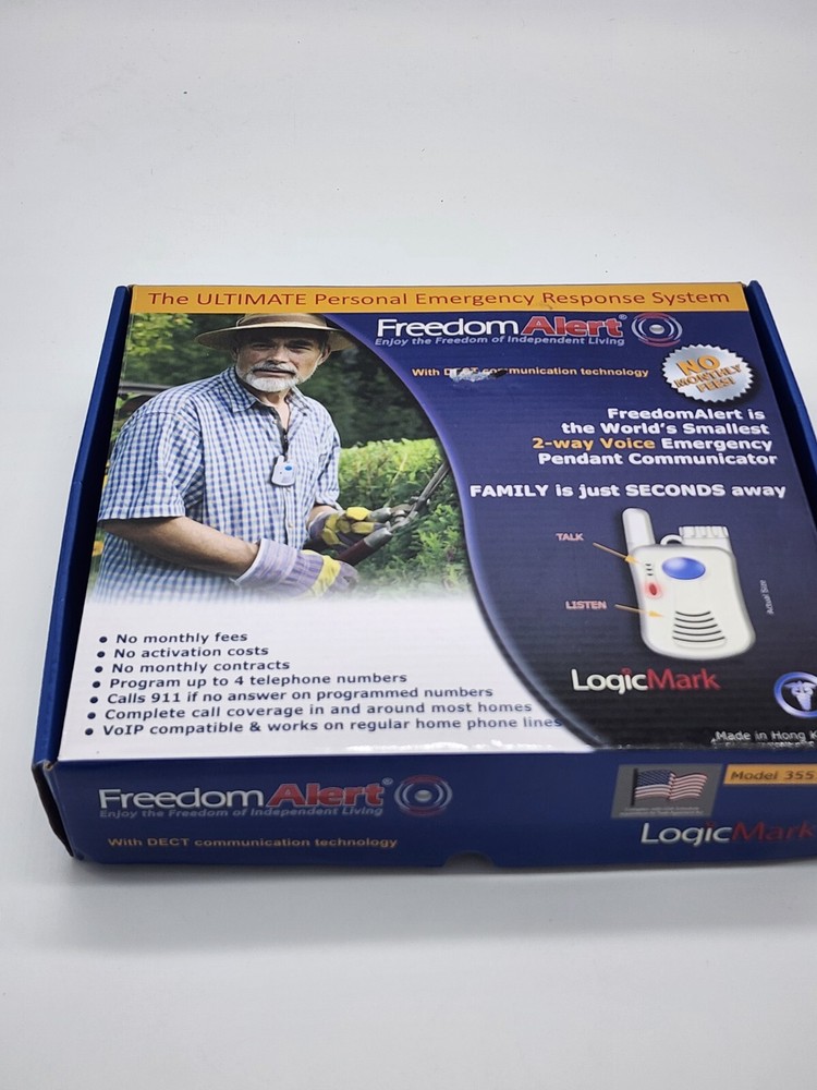 Freedom Alert Personal Emergency Response System With 911 Forwarding Model 35511
