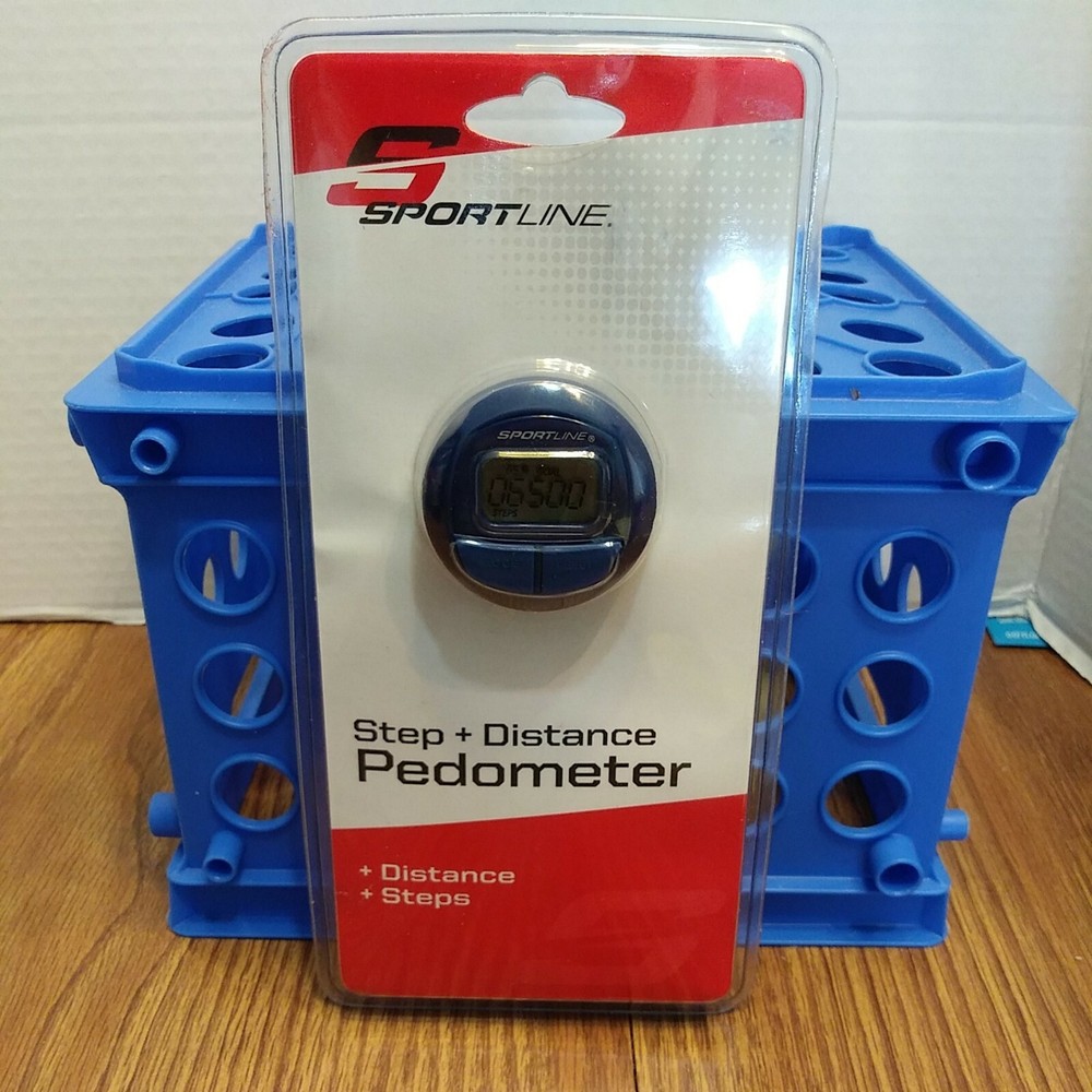 Sportline Pedometer Black 2-Function Step & Distance *Brand New Sealed* healthy*