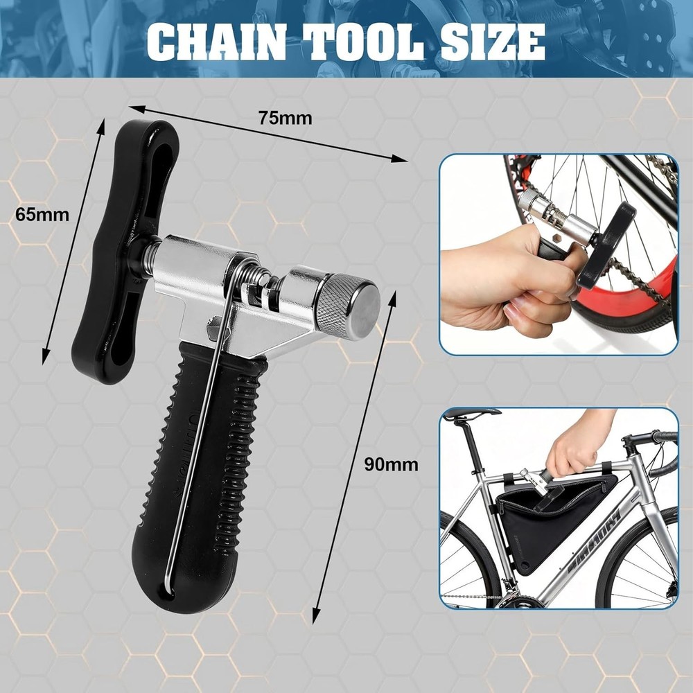Universal Bike Chain Tool Kit: Durable Breaker & Installer for Smooth Repairs