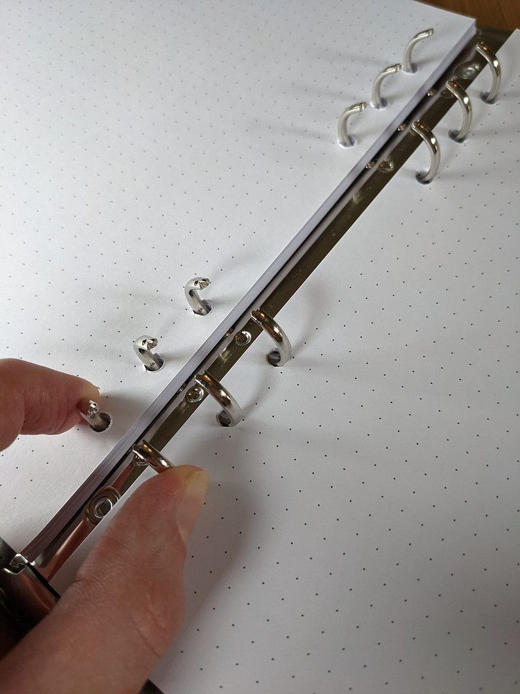 A5 Dot Grid Paper, Extra Thick, 6-Hole Punched, 400 Sheets (800 Pages), 400