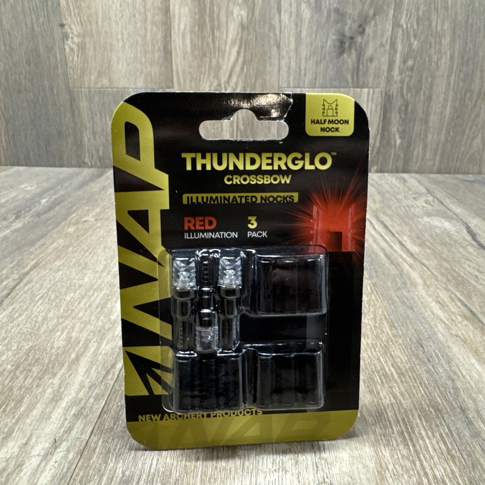 NAP Thunderglo Crossbow RED illumination Half Moon Nocks