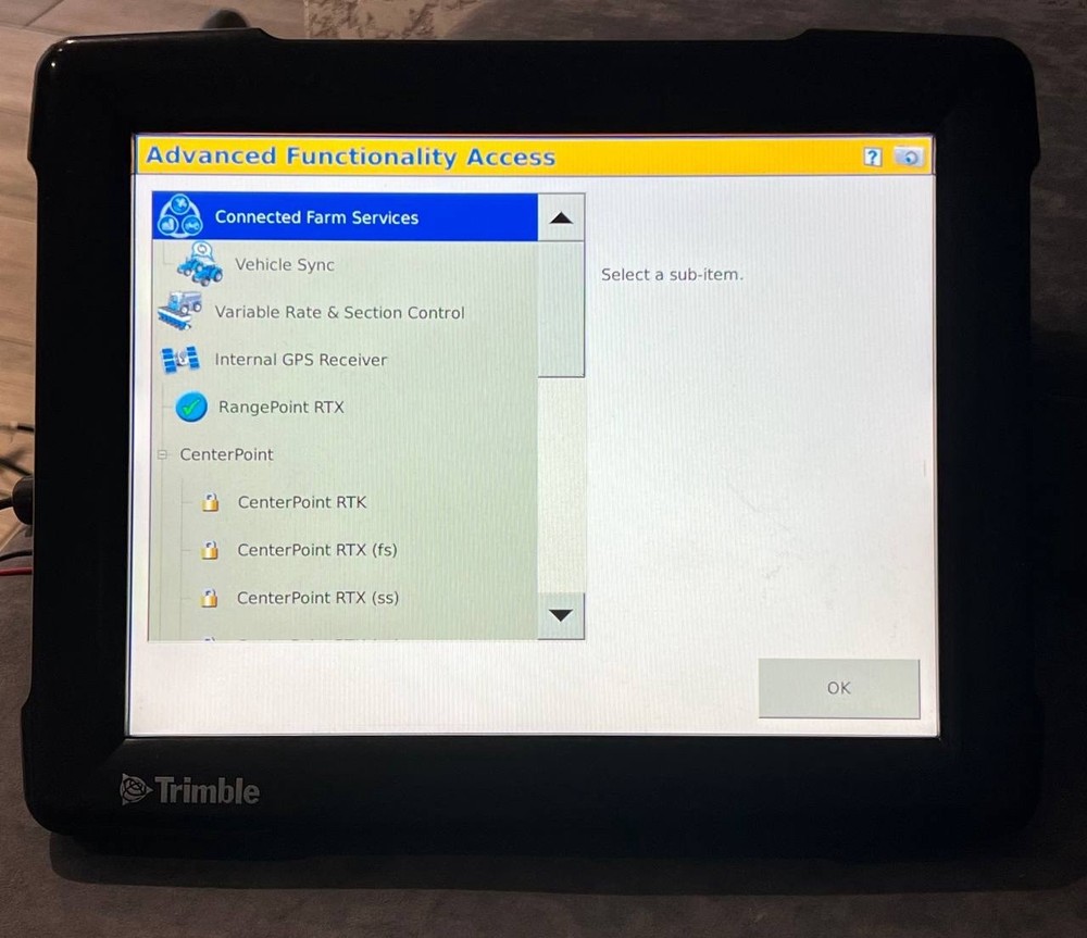 Trimble Fmx FM-1000 Display Task controller GLONASS