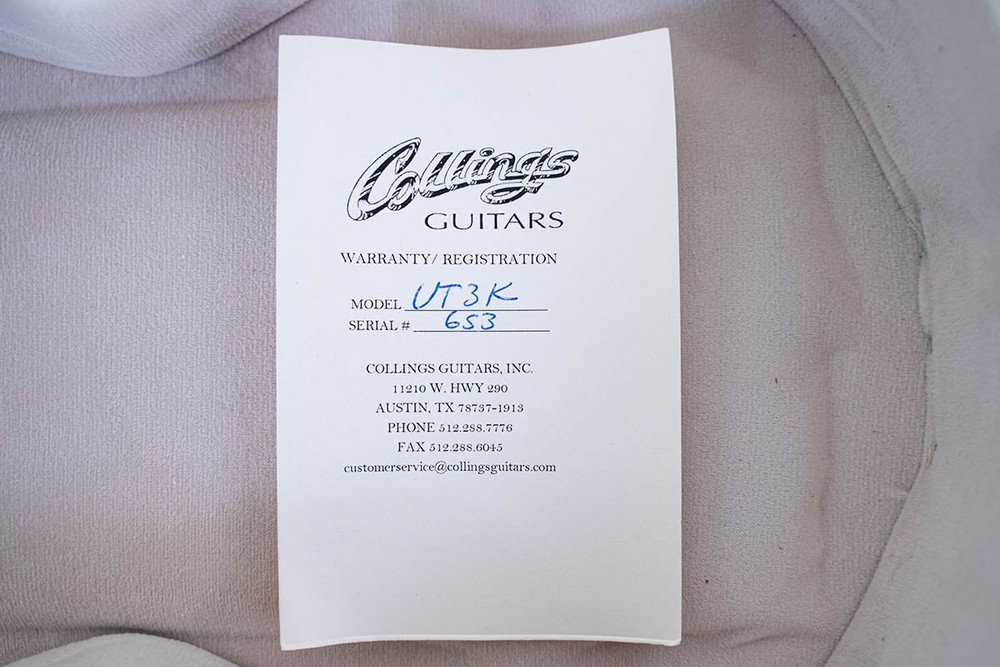 Collings UT3 K Koa Natural