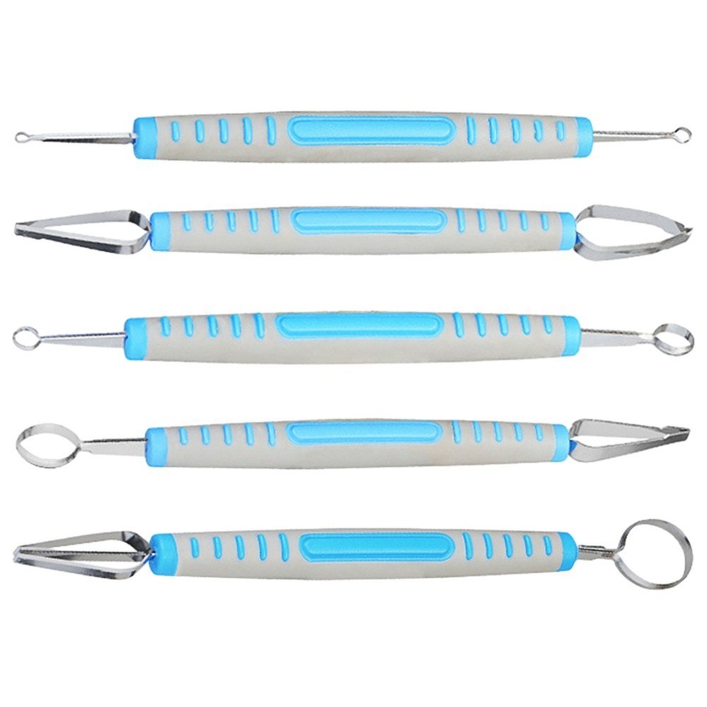 1PCS Pottery Texture Tool Carving Tool Handmade DIY ABS Handle New