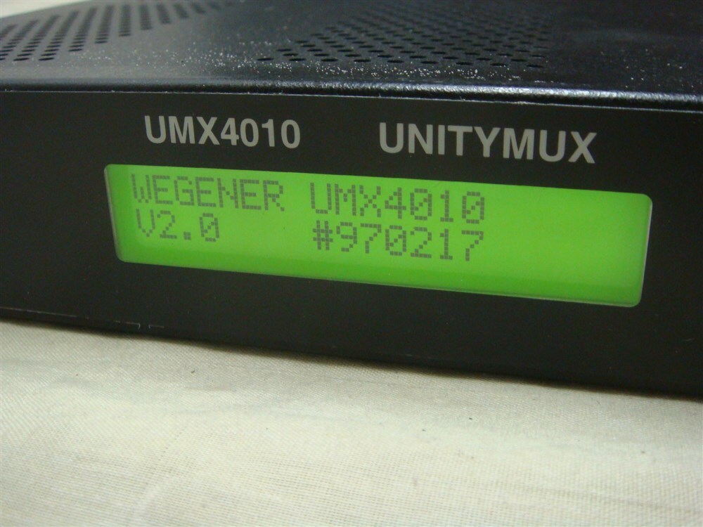 WEGENER UNITY UMX4010 UNITYMUX 4010 DATA MULTIPLEXER + COMPEL NETWORK CONTROL #2