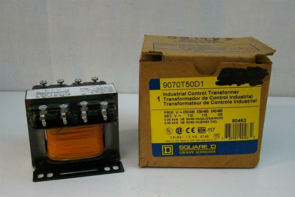 Square D Industrial Control Transformer H19070T75D1