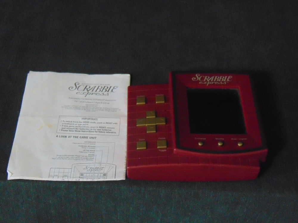 1999 Hasbro Handheld Electronic Game Scrabble Express