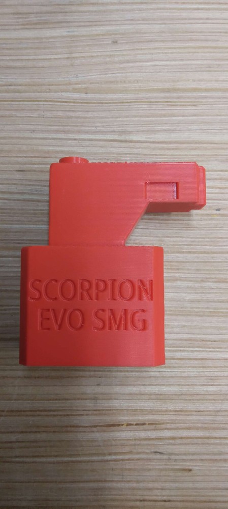 Airsoft ASG Scorpion Evo SMG Odin Speedloader Adapter (Red)