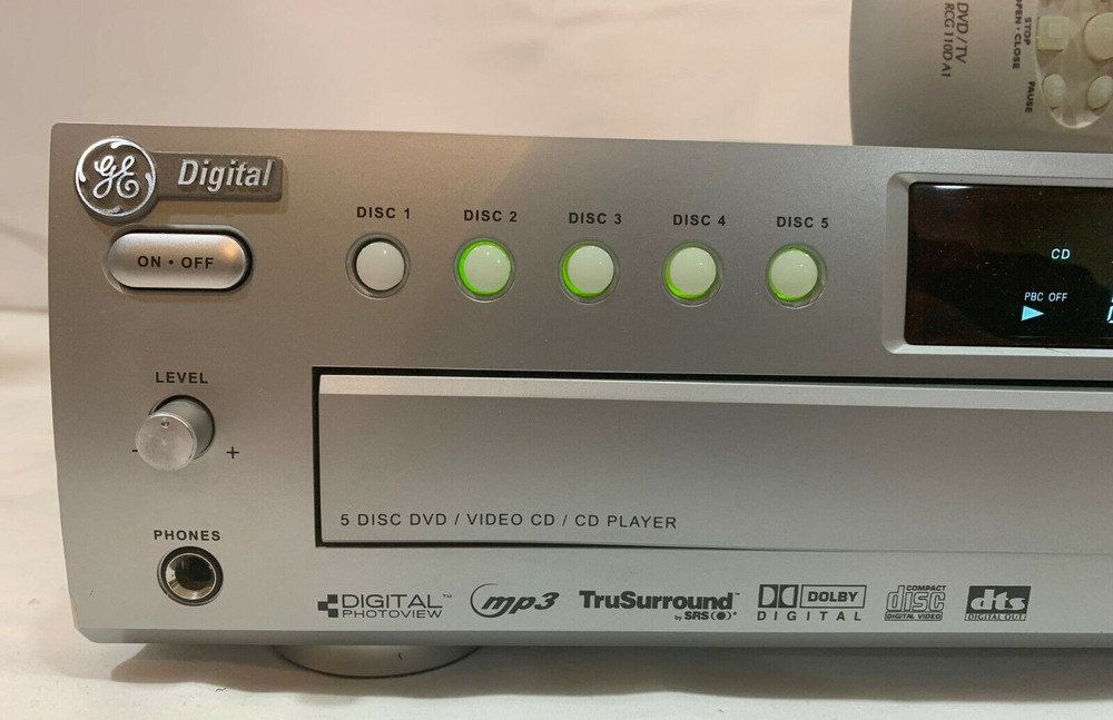 GE DVD Digital Video 5-Disc Player Model DGE505N w/ Remote T5