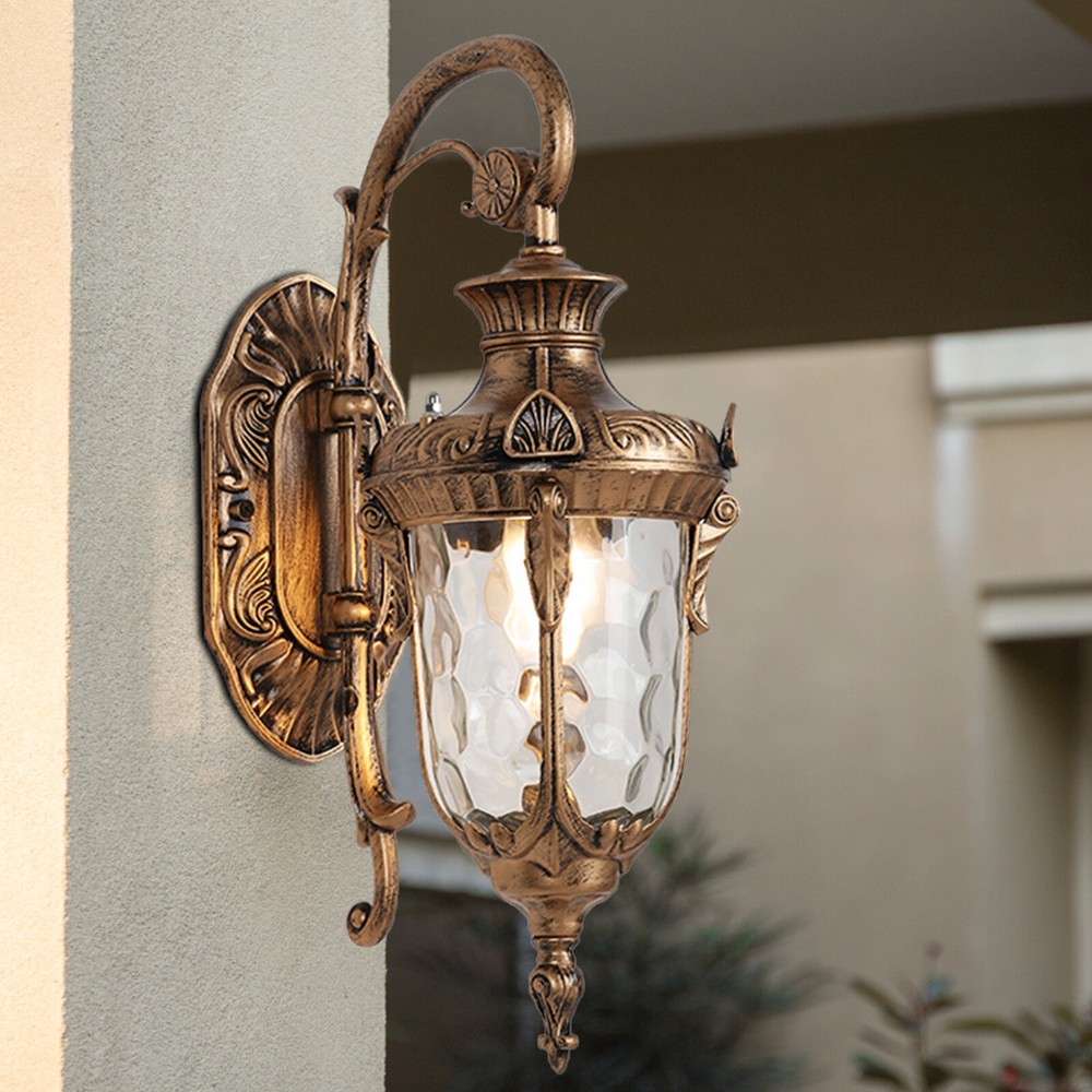 Rustic Bronze Outdoor Wall Light Sconce Exterior Light Fixtures New