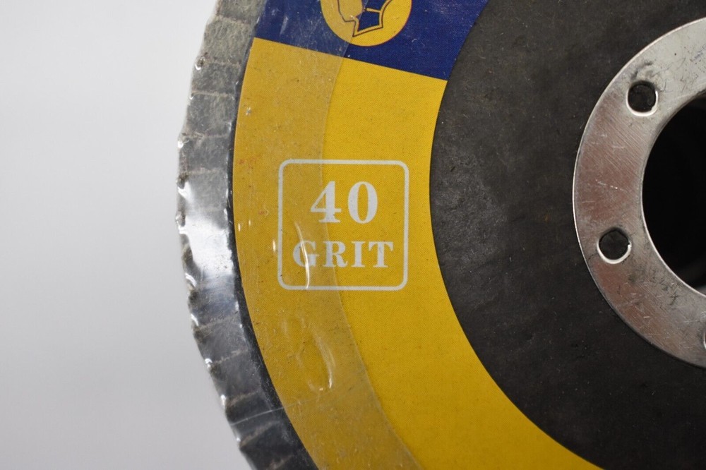 Fine Processing 40-Grit 4.5" Flap Discs Grinding Wheels Aluminum Oxide 50 Pack