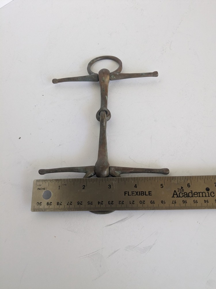 Vintage Full Copper Snaffle Bit. Some engraving. England?