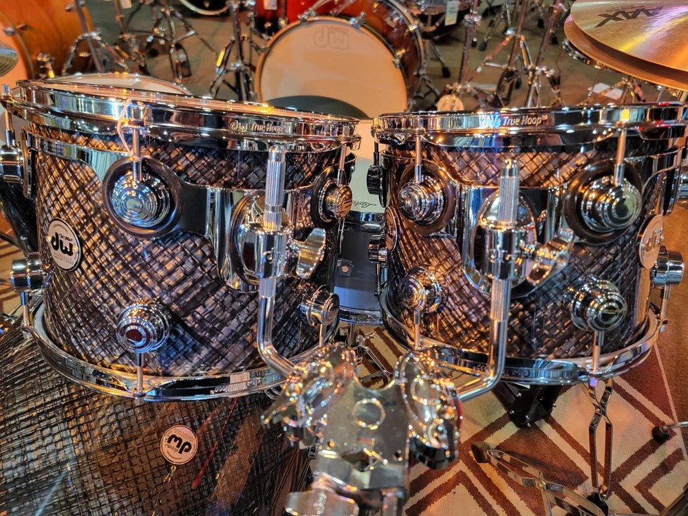 DW Collector's Series 4-PC Shell Pack - Grey Crystal w/ Chrome Hardware