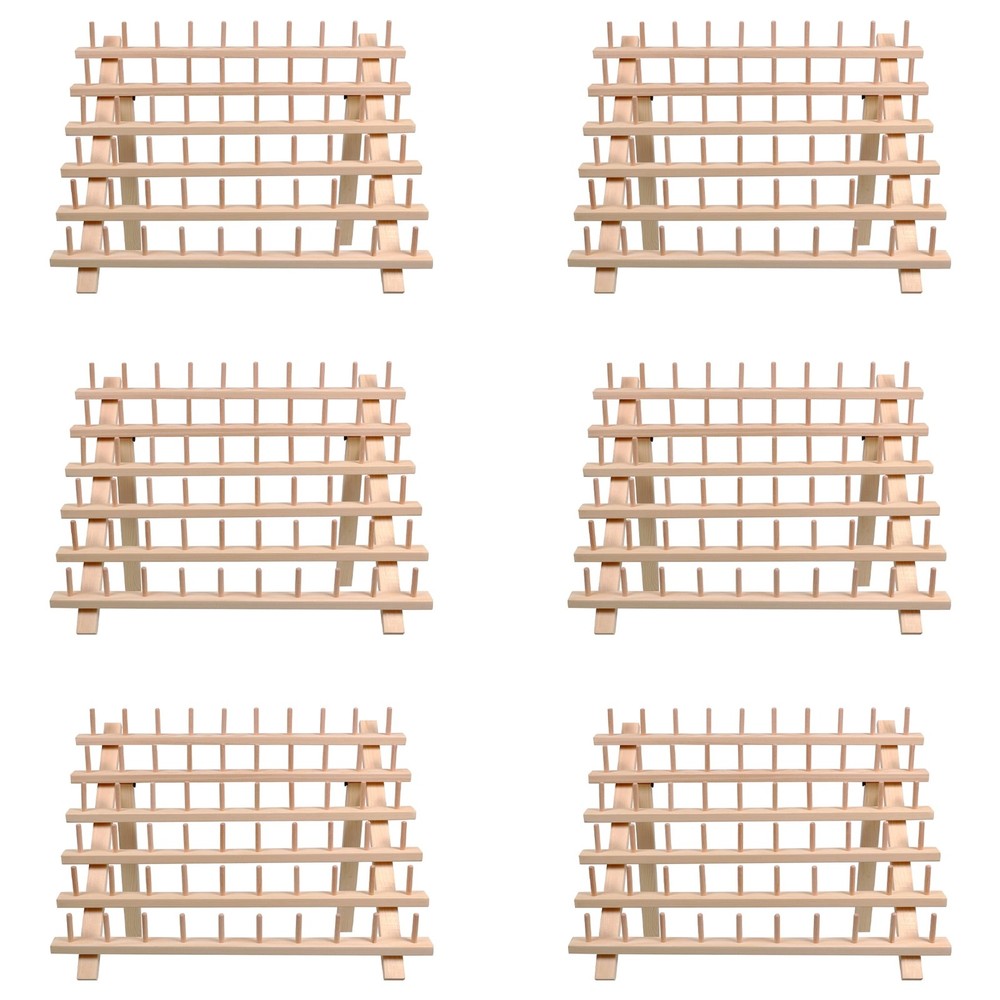 Hello Hobby Wood Thread Spool Rack, Holds 60 Spools