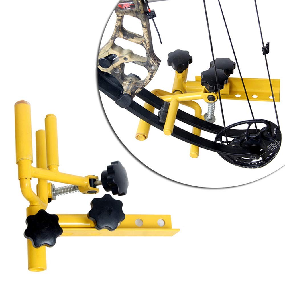 Archery Parallel Universal Bow Vise, Adjustable Metal Compound Bow Target Too...