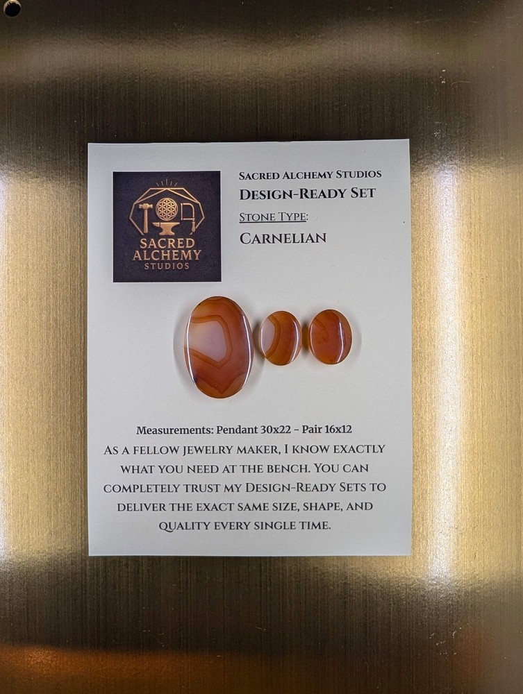 Oval Shape - Carnelian - Design-Ready Set