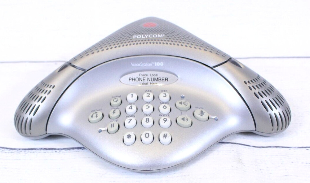 Polycom VoiceStation 100 Conference Phone with Power and Cords
