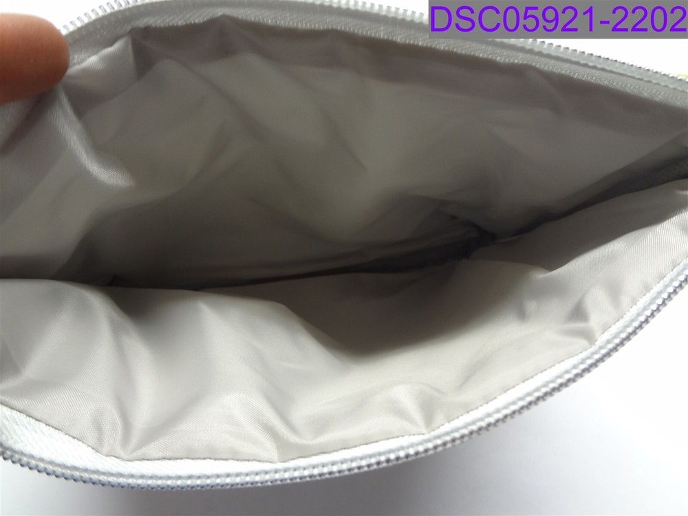 Silver Makeup Bag 9"