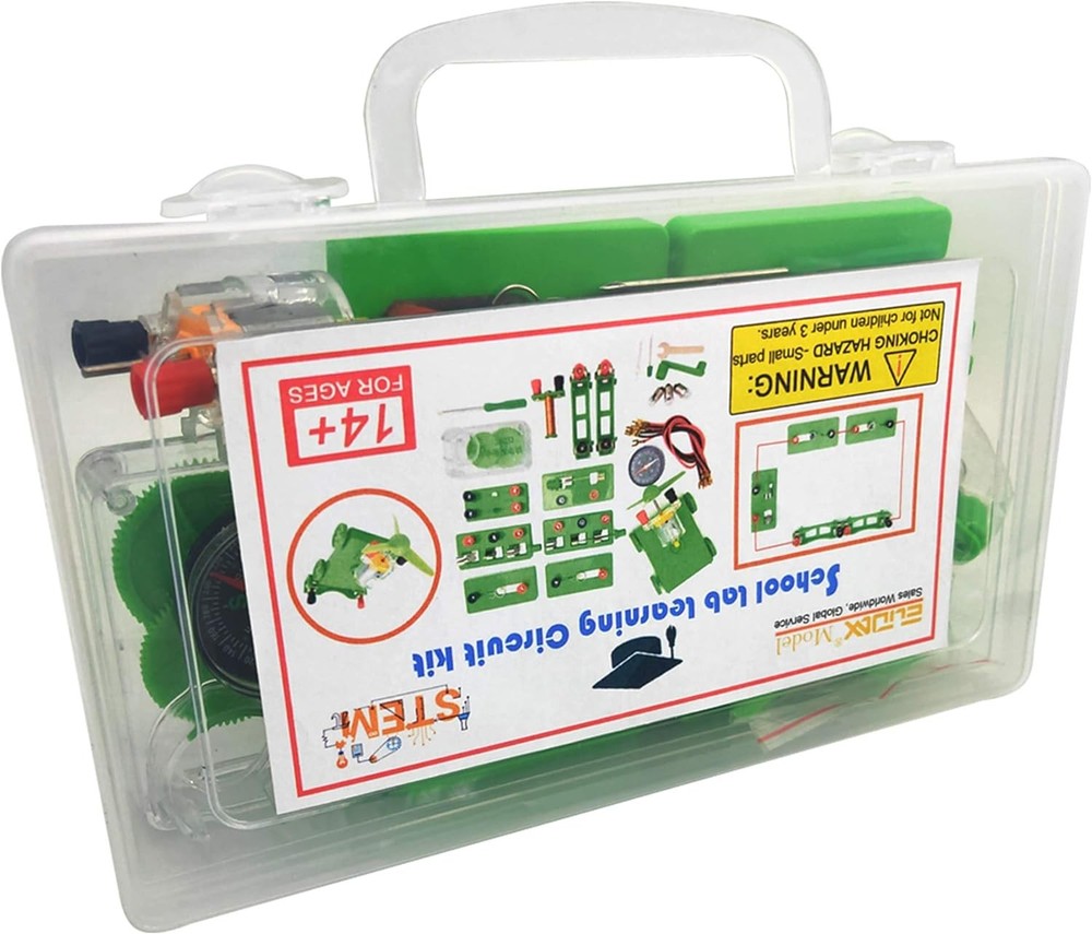 EUDAX Physics Science Lab Circuit Kit Electricity & Magnetism 30 Experiments