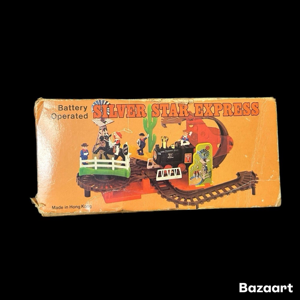 1970’s Woolworth’s Silver Star Express Battery Power Flip Train Set *READ*