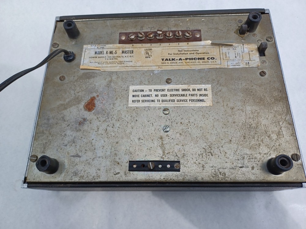 Vintage Talk-A-Phone K-ML-5 Intercom System