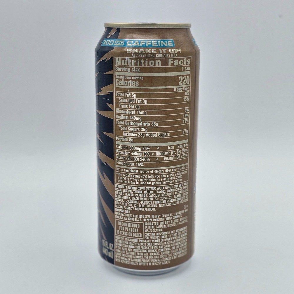 Java Monster Mean Bean – Coffee + Energy Drink – Single 16oz Can – New Sealed