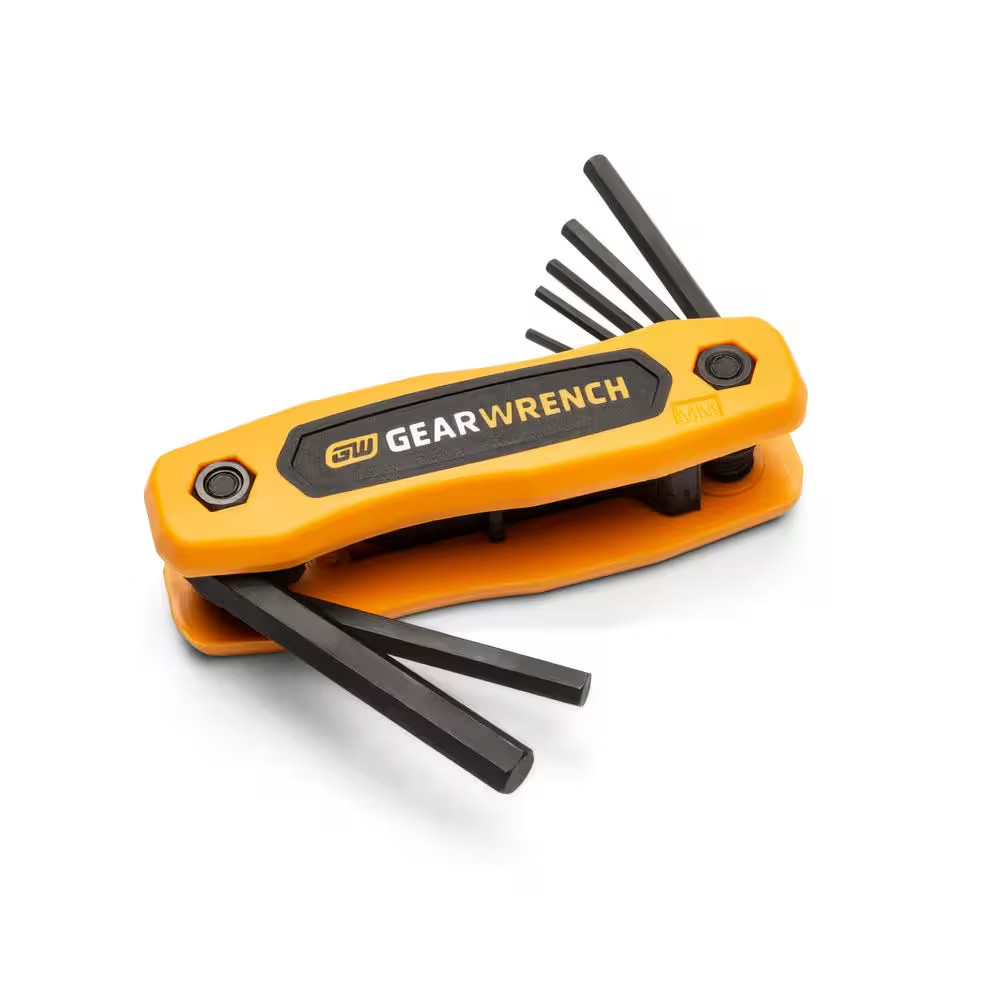 Metric Folding Hex Key Set (8-Piece)