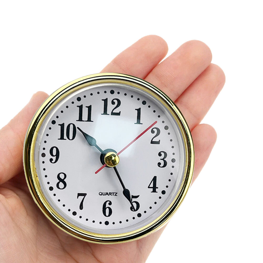 1x Classic Clock Craft Quartz 2-1/2''(65mm) Round Clock Head Insert Clocks