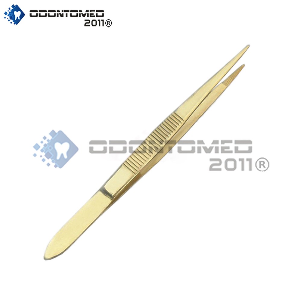 ODM 6 Splinter Forceps 4.5 FULLY GOLD Surgical Dental INST