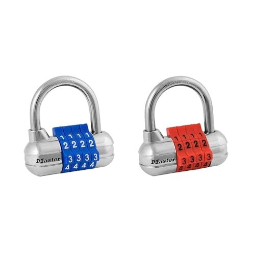 Combination Padlock Set - Adjustable Gym Locker Locks, Secure Indoor Valuables,