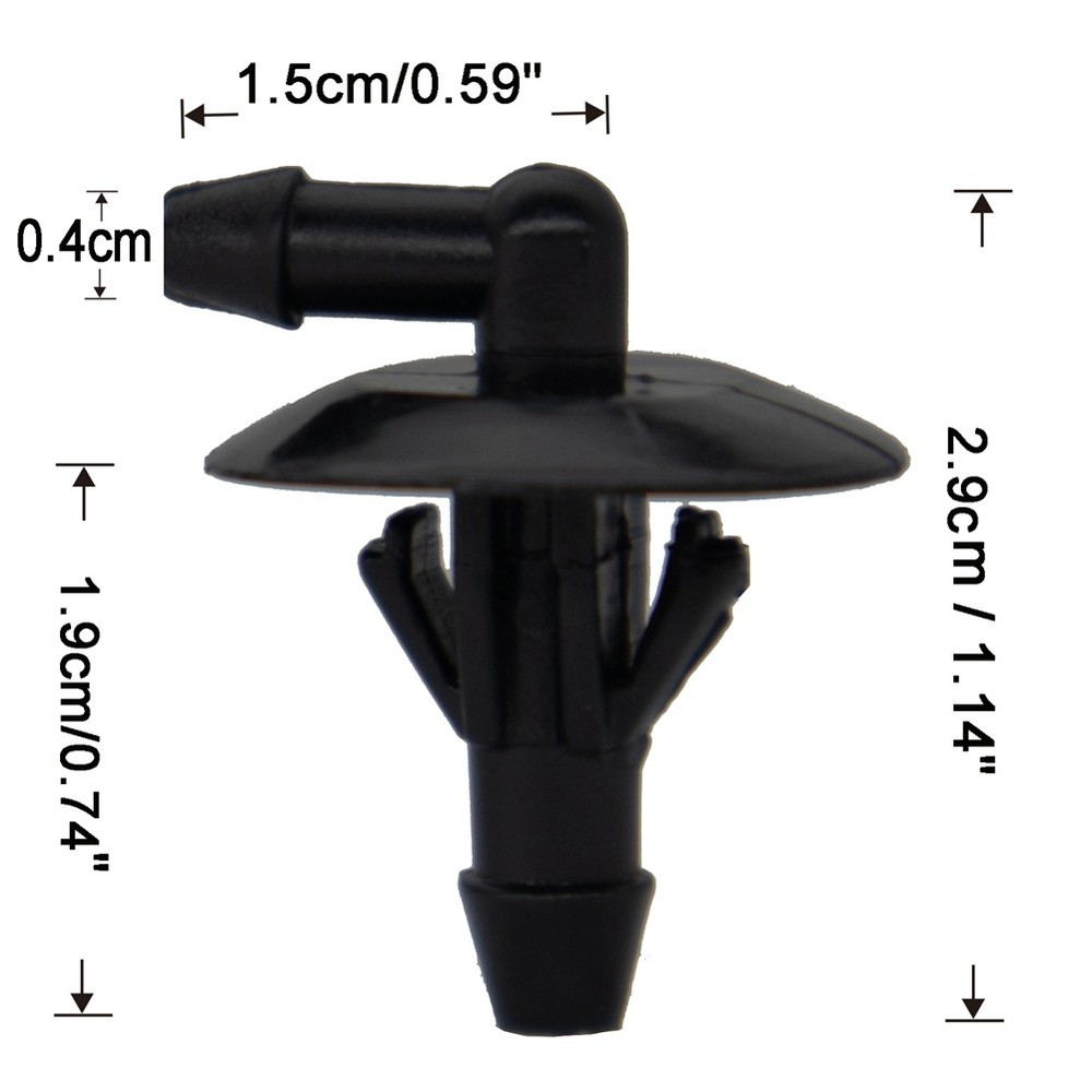 2Pcs/Set Car Windshield Wiper Washer Hose Connector for Freightliner1938