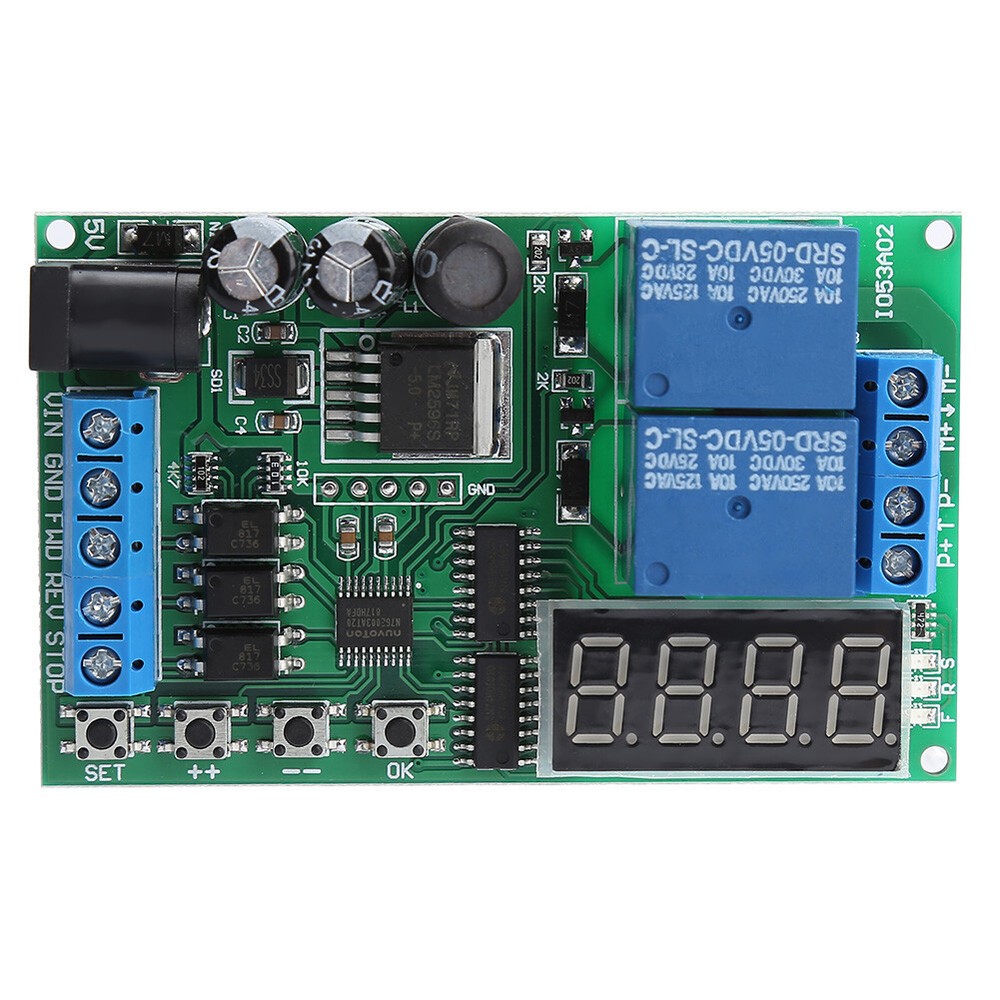 5V-24V Motors Forward / Reverse Controller Timing Delay Time Cycles Relay New