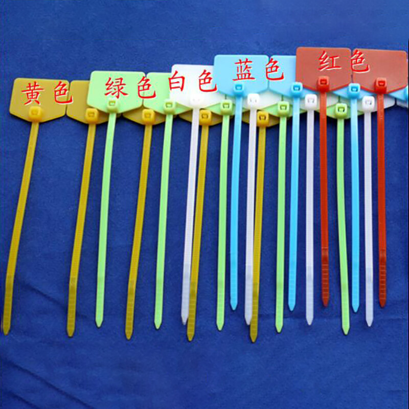 Marker Pen Cable Ties NylonPlastic 120mm Various Colour Self-Locking Label Flags