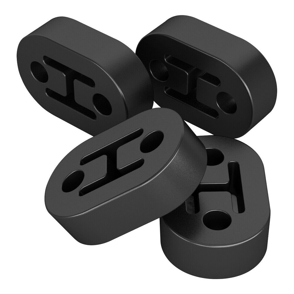 Performance Polyurethane Rubber Exhaust Hangers Adjustable Muffler Universal 4Pc