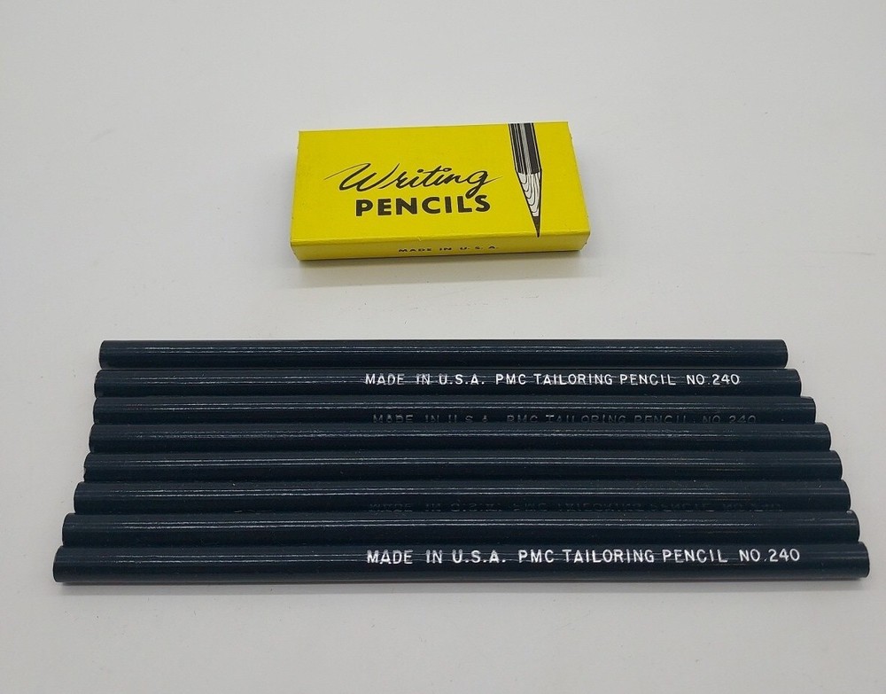 Vintage 8-Pcs PMC Tailoring Pencil No. 240 -- Blue