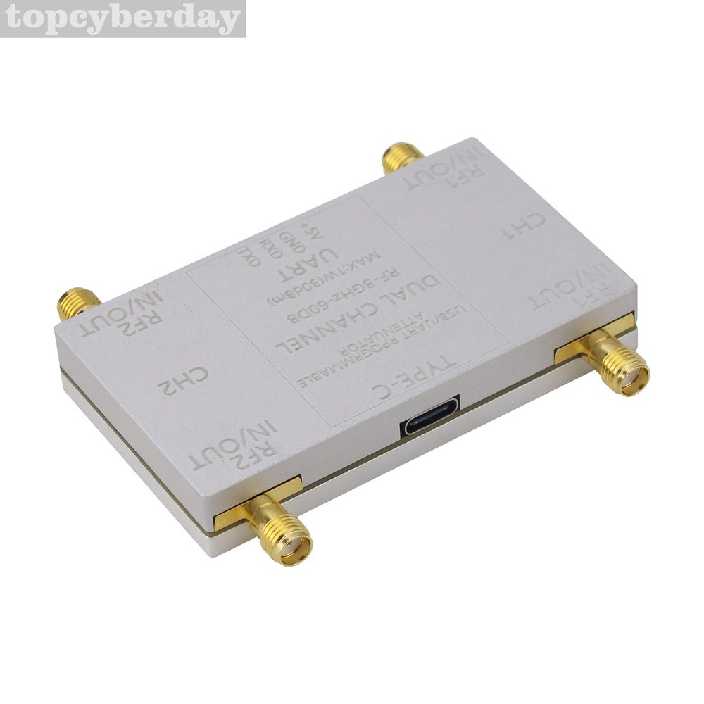 RF-8GHz-60DB Programmable Attenuator + Type-C Cable + Offline Main Control Board