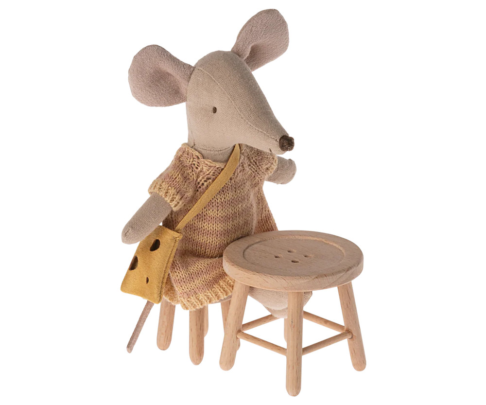 Maileg Table and stool set, Mouse