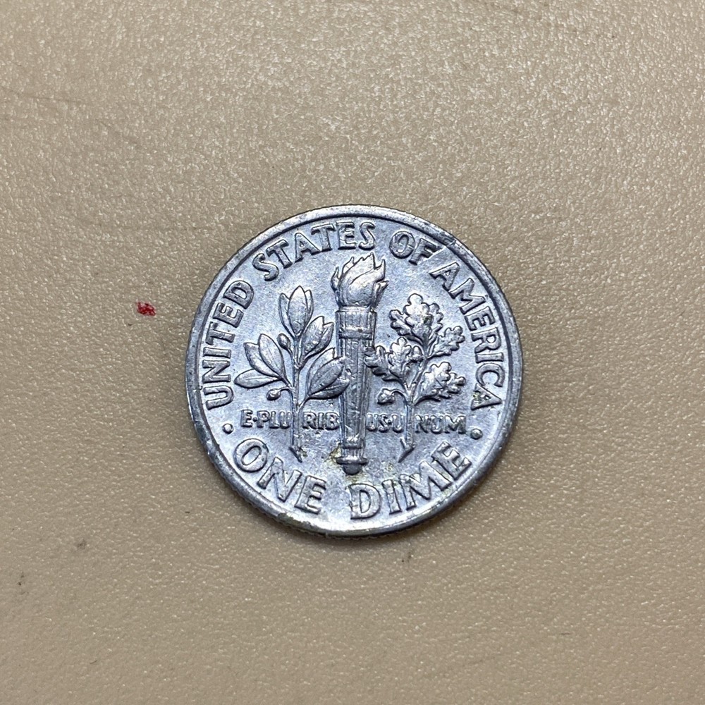 1991 P Roosevelt Dime Slightly Misaligned Die Error LBD-08