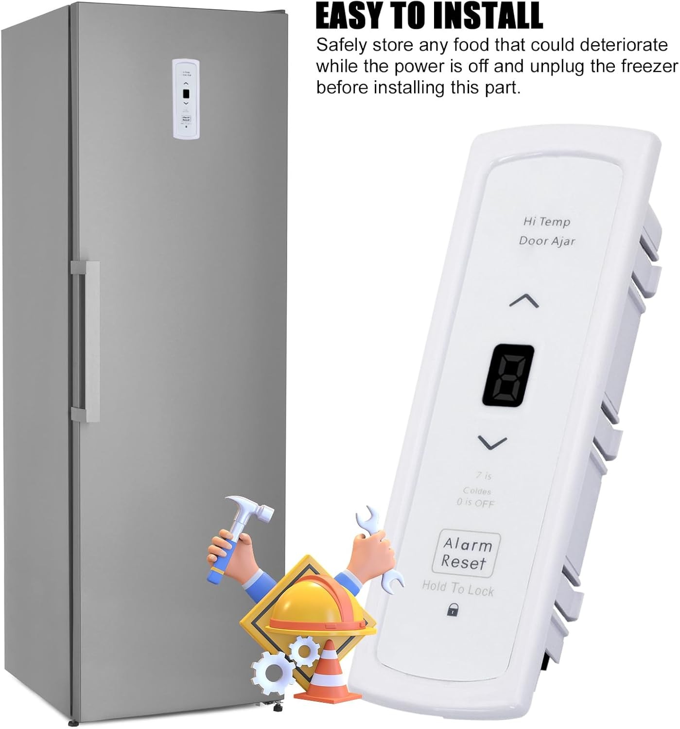 297370602 Freezers Electrical Control for Frigidaire/Electrolux 3.5"L x 1.8"W