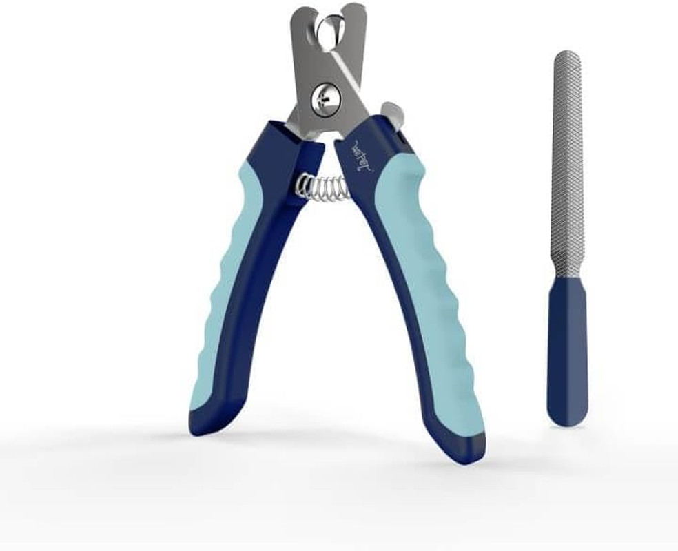 Dog Nail Clippers Large Breed Quick Sensor Guard with Nail File Turquoise U10.1!