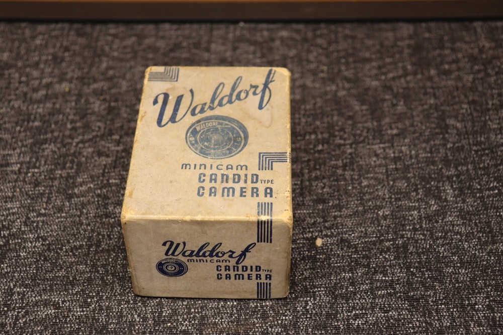 Vintage Waldorf Minicam Candid Type Camera Original Box ONLY