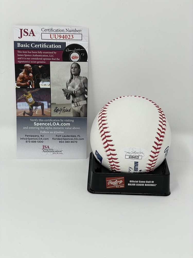 ARISTIDES AQUINO SIGNED AUTOGRAPH OFFICIAL MLB BASEBALL CINCINNATI REDS JSA COA