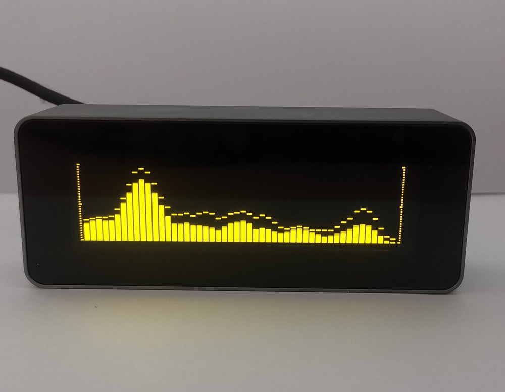 Hi-end OLED Sound Level Meter Audio Spectrum Analyzer Dot Matrix Digital Clock