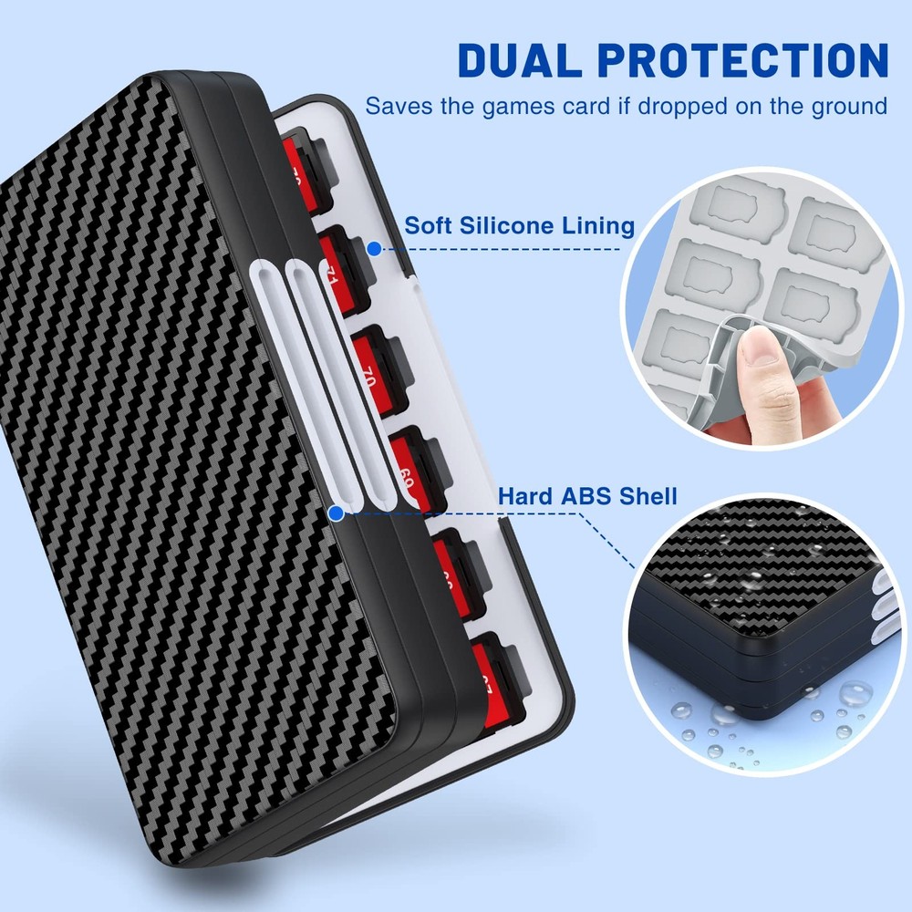Game Card Case Holder for Nitendo Switch/Switch 2(2025) - Hard Shell Portable...